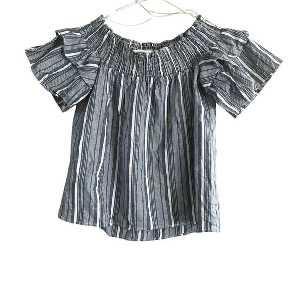 Caslon Linen Blouse Extra Small XS Petite - Picture 6 of 7